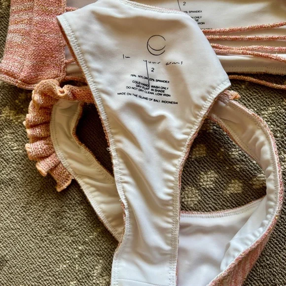 Pink Ruffled Bikini Set - Picture 4 of 4